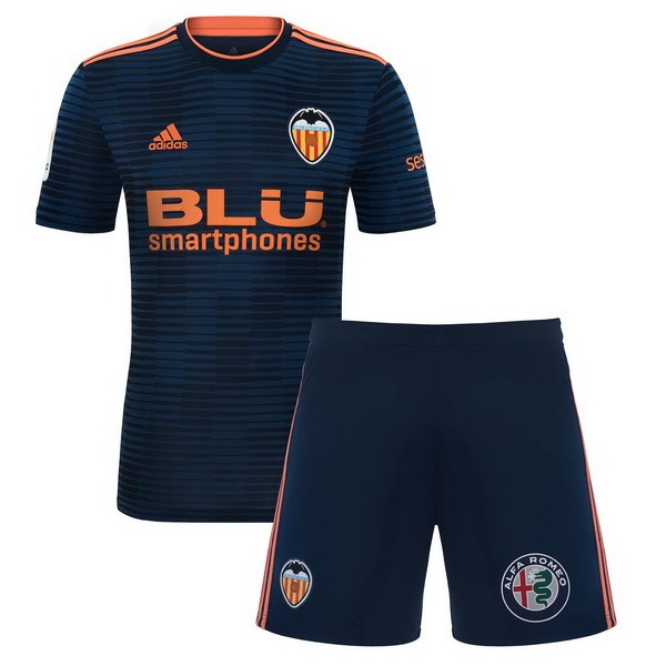 Camiseta Valencia 2ª Niño 2018-2019 Azul